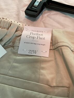 Talbots cropped chinos plus